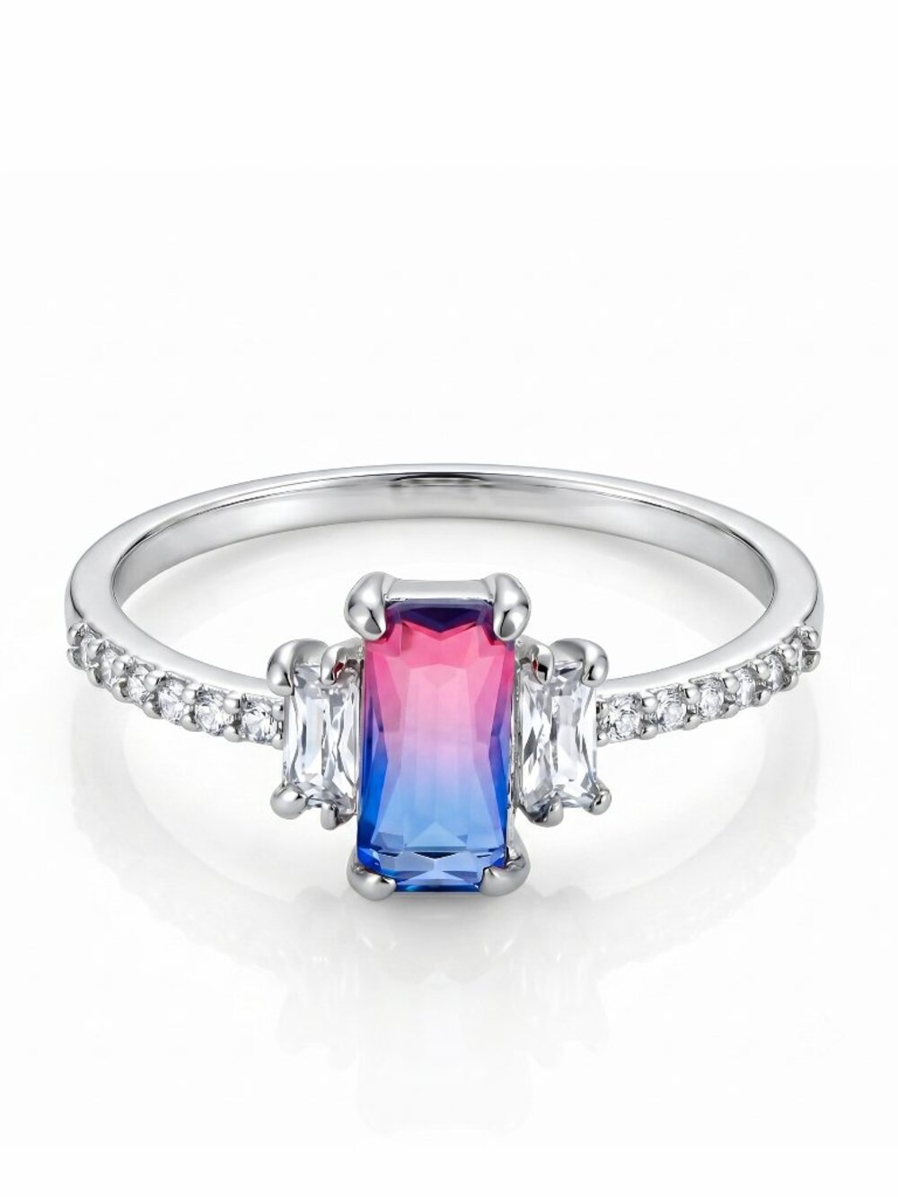 Dainty  Pink / Purple tourmaline gemstone ring, Charmed Aroma